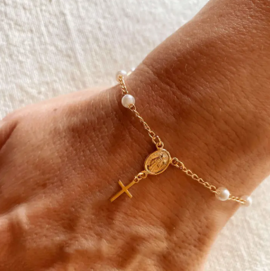 Faith & Grace Pearl Bracelet